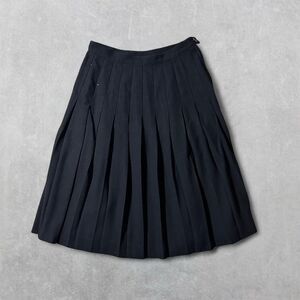 Women's 6 Black Pleated Midi Skirt